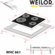 Варильна поверхня електрична Weilor WHC 661 BLACK - зображення 8