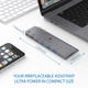 USB-хаб Smartdelux Type-C 8-портовий алюминиевый (SDUC-P8S) - изображение 5