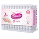 Дитячі ватні палички Smile Baby з обмежувачем, 60 шт (4823071613544) - зображення 2