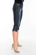 Капри Omat jeans 1563-803 26 Синие - изображение 3