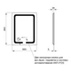 Зеркало Qtap Mideya (MI1) 600х800 с LED-подсветкой Touch, с антизапотеванием, диммером QT2078F937W - изображение 2