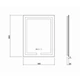 Зеркало Qtap Mideya (DC-F936) 500х800 с LED-подсветкой Touch, с антизапотеванием, диммером QT2078F936W - изображение 2
