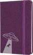 Деловая записная книга Optima UFO А5 128 л Сиреневая (O27191-06) - изображение 1