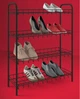 Этажерка 4 уровня для обуви METALTEX SHOE4 64х23х80 см черное пластиковое покрытие (365504 030) - изображение 2