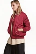 Бомбер оверсайз H&M 42 Бордовый (0427951004) - изображение 1