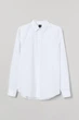 Рубашка Easy iron Slim Fit H&M M Белый (0781758001) - изображение 3
