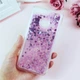 Чохол Glitter для Huawei P Smart 2018 / FIG-LX1 / FIG-LA1 Бампер Рідкий блиск серце Рожевий Без бренду - зображення 1