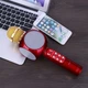 Микрофон караоке с Bluetooth, USB, 4 колонками и цветомузыкой WSTER WS-1816 (red) Original - изображение 4