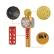 Микрофон караоке с Bluetooth, USB, 4 колонками и цветомузыкой WSTER WS-1816 (gold) Original - изображение 5