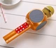 Микрофон караоке с Bluetooth, USB, 4 колонками и цветомузыкой WSTER WS-1816 (gold) Original - изображение 6