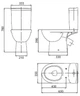 Унитаз-компакт KOLO Freja Premium L79046000 c бачком и сиденьем Soft Close - изображение 7