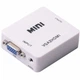 Конвертер VGA to HDMI адаптер VGA HDMI перехідник з аудіо конвертер відеосигналу Full HD 1080p для монітора телевізора проектора перетворювач VGA HDMI для комп’ютера ноутбука та приставок - зображення 1