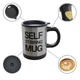 Чашка с вентилятором для размешивания сахара Self Stirring Mug Black - изображение 6