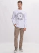 Лонгслив Calvin Klein Jeans 9365.2 XXL (52) Белый - изображение 3