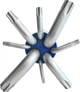 Набор ключей S&R Cr-V с отверстием Torx0 10-50 8 шт (365612008) - изображение 3