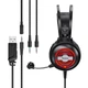 Hаушники ігрові HOCO W101 Streamer gaming headphones LED підсвічування 3.5 + юсб - зображення 1