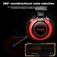 Ігрові навушники IPega Gaming PG-R015 з мікрофоном і LED підсвічуванням дротові Black-red (PG-R015) - зображення 6
