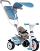 Дитячий велосипед Smoby Toys металевий з козирком багажником і сумкою Блакитний 66х49х100 см (741400) (3032167414007) - зображення 1