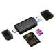 Перехідник micro SD на USB/Type-C/Lightning/A/OTG - адаптер-кардрідер DM USB DM-CR23 (770008698) - зображення 2