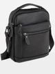 Мужская сумка из натуральной кожи месенджер через плечо с ручкой Tiding Bag A25F-2217A Черная - изображение 1