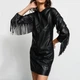 Плаття Pinko 1N12KR7105 S тороки на рукавах чорне - изображение 4