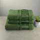 Набор махровых полотенец 3шт GM Textile 50х90см, 50х90см, 70х140см BambooN 450г/м2 (Зеленый) - изображение 1