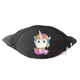 Сумка Бананка Єдиноріг 0033 (Unicorn) на пояс Cappuccino EDN 0033 black чорний - зображення 1