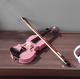Скрипка 1/8 Violin Linden Розовая - изображение 2