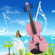 Скрипка 1/8 Violin Linden Розовая - изображение 3