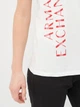 Футболка хлопковая женская Armani Exchange 10520.2 M Белая - изображение 4