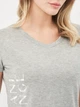 Футболка хлопковая женская Armani Exchange 10520.3 XS Серая - изображение 4