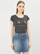 Футболка хлопковая женская Armani Exchange 10522.1 L Темно-серая - изображение 1