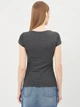 Футболка хлопковая женская Armani Exchange 10522.1 L Темно-серая - изображение 2