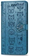 Чехол Embossed Cat and Dog для Xiaomi Redmi 7A книжка кожа PU Blue - изображение 3