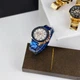 Наручний годинник Forsining 6909 Blue-Cuprum-White - изображение 7