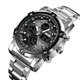 Наручні годинники Skmei 1389SIBK Silver-Black-Black - зображення 2