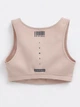 Бюстгальтер без кісточок бавовняний Conte Elegant CE Tattoo Style LBE 1477 20С-1468ТСП XS Natural (4810226597408) - зображення 2