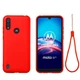 Захисний чохол Deexe Silicone Case для Motorola Moto E6S / Moto E6i - Red - зображення 2