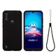 Силіконовий (TPU) чохол Deexe Silicone Case для Motorola Moto E6S / Moto E6i - Black - зображення 2