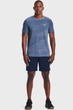 Чоловіча синя футболка UA Seamless Fade SS-BLU Under Armour L 1361133-470 - зображення 4