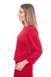 Жіноча тепла трикотажна блуза LadyLike 40 Червоний (ll2147470010349) - изображение 2