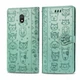 Чохол Embossed Cat and Dog для Xiaomi Redmi 8A книжка шкіра PU Mint - зображення 2
