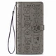 Чохол Embossed Cat and Dog для Xiaomi Redmi Note 8 Pro книжка шкіра PU Gray - зображення 3