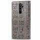 Чохол Embossed Cat and Dog для Xiaomi Redmi Note 8 Pro книжка шкіра PU Gray - зображення 4