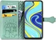 Чехол Embossed Cat and Dog для Xiaomi Redmi Note 9 Pro книжка кожа PU Mint - изображение 5