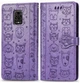Чохол Embossed Cat and Dog для Xiaomi Redmi Note 9 Pro книжка шкіра PU Purple - зображення 2