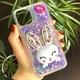 Чехол Glitter для Iphone 11 Pro Max бампер жидкий блеск Заяц Фиолетовый - изображение 1