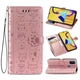 Чохол Embossed Cat and Dog для Samsung Galaxy M21 / M215 книжка шкіра PU Rose-Gold - зображення 1
