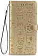 Чехол Embossed Cat and Dog для Samsung Galaxy M31 / M315 книжка кожа PU Gold - изображение 3