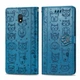 Чехол Embossed Cat and Dog для Xiaomi Redmi 8A книжка кожа PU Blue - изображение 2